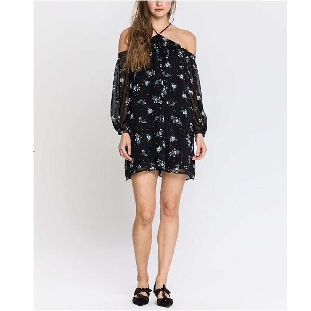 NWT English Factory Starry Night Print Mini Dress